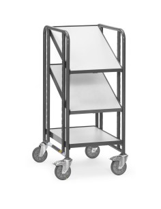 Fetra ESD-Eurokasten-Wagen mit Böden, Ladefläche 410 x 610 mm