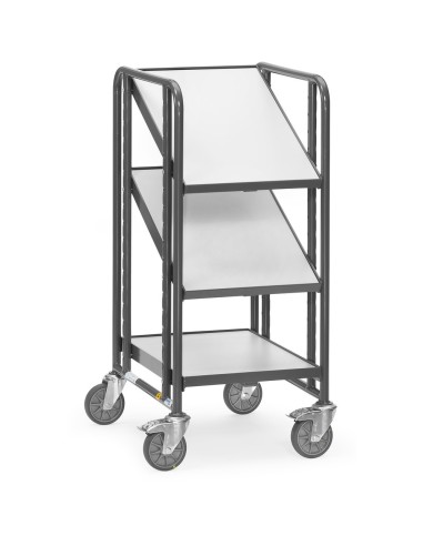 Fetra ESD-Eurokasten-Wagen mit Böden, Ladefläche 410 x 610 mm