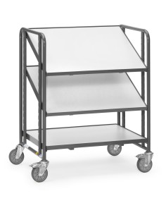 Fetra ESD-Eurokasten-Wagen mit Böden, Ladefläche 820 x 610 mm