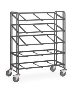 Fetra ESD-Eurokasten-Wagen mit offenem Rahmen, Ladefläche 1240 x 610 mm