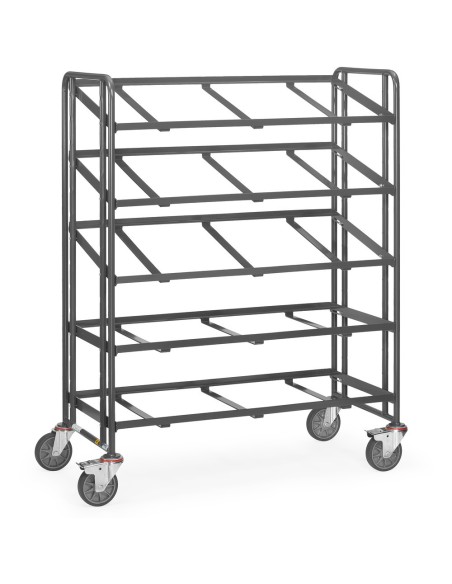 Fetra ESD-Eurokasten-Wagen mit offenem Rahmen, Ladefläche 1240 x 610 mm