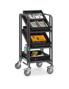 Fetra ESD-Eurokasten-Wagen mit offenem Rahmen, Ladefläche 410 x 610 mm 2