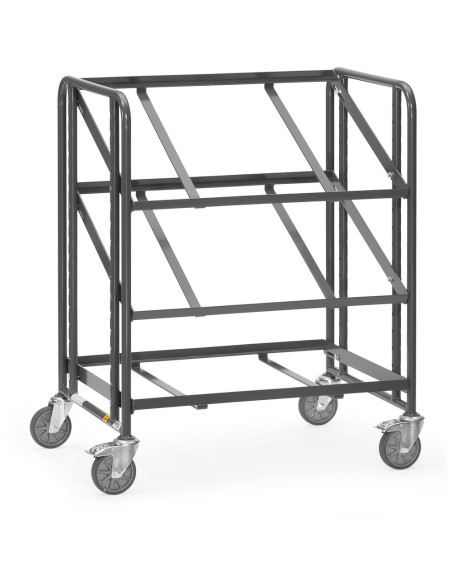 Fetra ESD-Eurokasten-Wagen mit offenem Rahmen, Ladefläche 820 x 610 mm