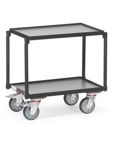 Fetra Etagen-Roller mit 2 Ebenen, Grey Edition