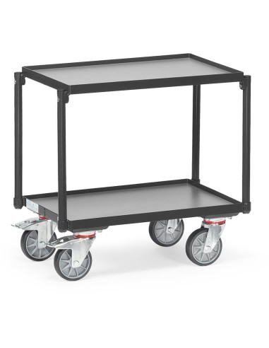 Fetra Etagen-Roller mit 2 Ebenen, Grey Edition