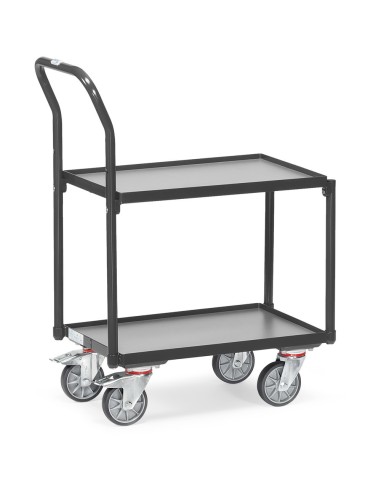 Fetra Etagen-Roller mit Rohrschiebebügel, Grey Edition 610 x 410 mm