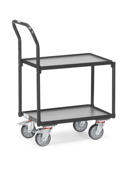 Fetra Etagen-Roller mit Rohrschiebebügel, Grey Edition 610 x 410 mm