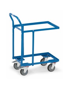 Fetra Etagen-Roller mit Rohrschiebebügel, offene Winkelstahlkonstruktion