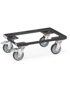 Fetra Eurokastenroller in offener Winkelstahlkonstruktion, Grey Edition