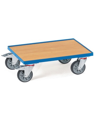 Fetra Eurokastenroller mit Holzplattform, 10mm Rand