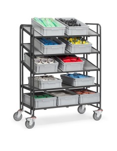 Fetra Eurokasten-Wagen mit Bodenplatten, Grey Edition 2