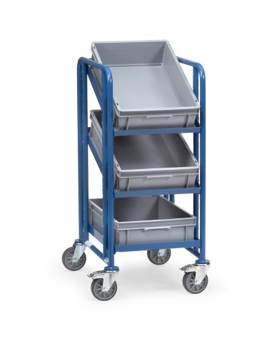 Fetra Eurokasten-Wagen mit Kästen, Ladefläche 610 x 410 mm
