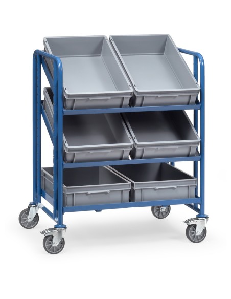 Fetra Eurokasten-Wagen mit Kästen, Ladefläche 825 x 610 mm
