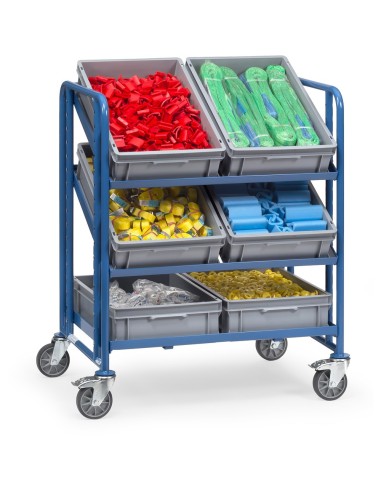 Fetra Eurokasten-Wagen mit Kästen, Ladefläche 825 x 610 mm