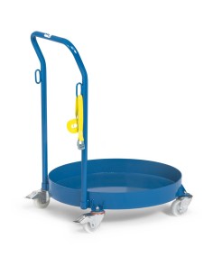 Fetra Fassroller mit geschlossener Stahlblechwanne und Schiebebügel 610mm 2