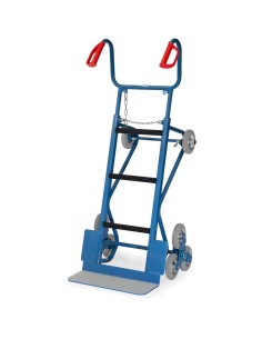 Fetra Gerätekarre mit Treppensternen und Stützrädern, Tragkraft 400 kg 2