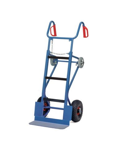 Fetra Gerätekarre, mit Luft- und Stützrädern, Tragkraft 400 kg