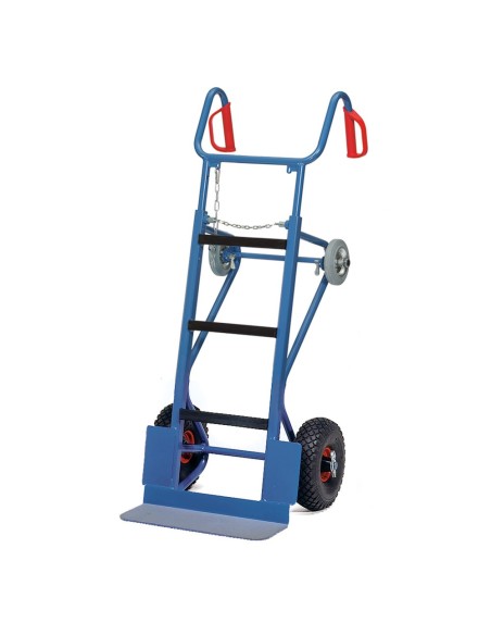 Fetra Gerätekarre, mit Luft- und Stützrädern, Tragkraft 400 kg