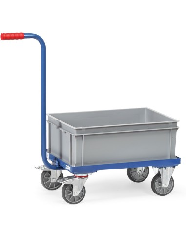 Fetra Griffroller mit 4 Rädern, 1 niedriger Kunststoffkasten