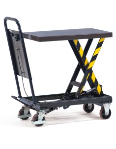 Fetra Hubtischwagen mit Einfach-Schere, Ladefläche 830 x 500 mm / 250 Kg