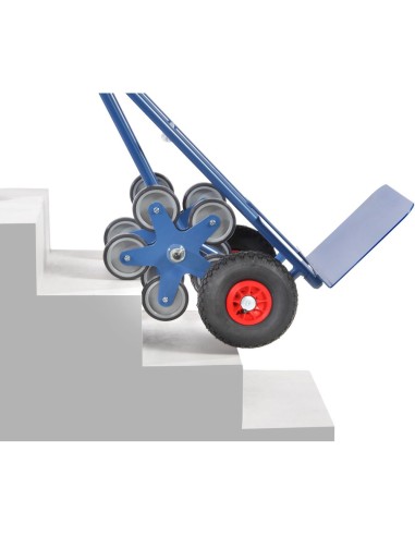 Fetra Kombikarre, Tragkraft 200 kg, fünfarmige Rad-Sterne, breite Schaufel, Lufträder 260 x 85 mm