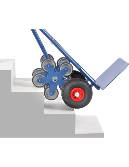 Fetra Kombikarre, Tragkraft 200 kg, fünfarmige Rad-Sterne, breite Schaufel, Lufträder 260 x 85 mm