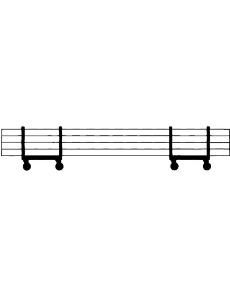 Fetra Langmaterial-Wagen mit Rungen, 1500 kg
