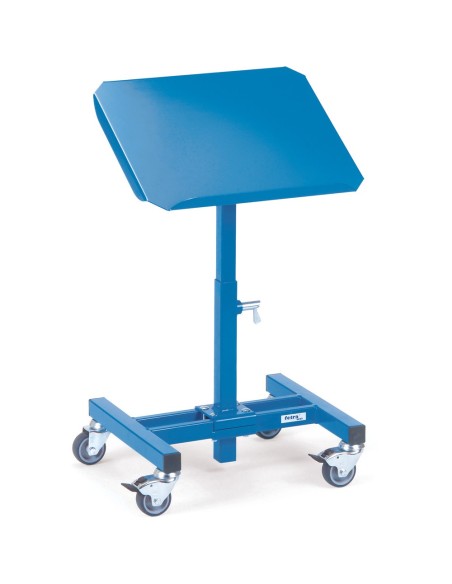 Fetra Materialständer, mit neigbarer Plattform, höhenverstellbar 500 – 775 mm