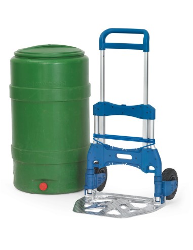 Fetra Paketroller, klappbar, Höhe 1190 mm, Tragkraft 250 kg, Lufträdern 220 x 70 mm