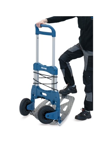 Fetra Paketroller, klappbar, Höhe 1190 mm, Tragkraft 250 kg, Lufträdern 220 x 70 mm