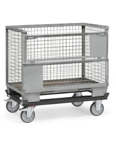 Fetra Paletten-Fahrgestell, 750 kg, 1200 x 800 mm, TPE-Bereifung, Grey Edition 2