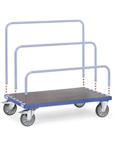 Fetra Plattenwagen für Einsteckbügel, Ladefläche 1200 x 800 mm, 750 kg