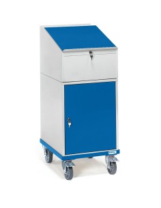 Fetra Rollpult mit Schrank und Schreibpult-Aufsatz