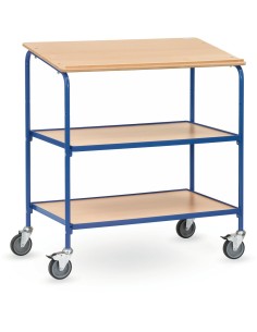 Fetra Rollpult mit Schreibfläche und 2 Ablageböden, Ladefläche 1000 x 600 mm