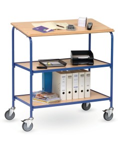 Fetra Rollpult mit Schreibfläche und 2 Ablageböden, Ladefläche 1000 x 600 mm 2