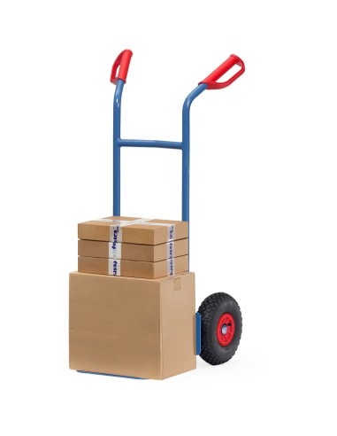 Fetra Stahlrohrkarre, Lufträder, Tragkraft 200 kg, Höhe 1150 mm