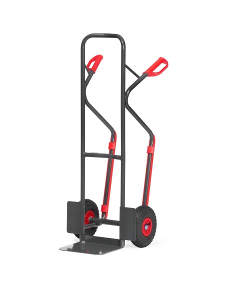 Fetra Stahlrohrkarre, Tragkraft 300 kg, Höhe 1300 mm, Grey Edition