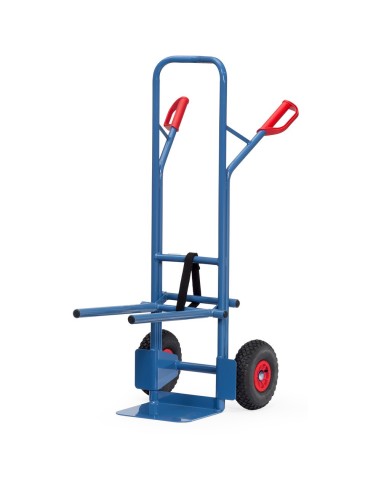 Fetra Stuhlkarre, Lufträder, Tragkraft 300 kg, Höhe 1300 mm, Schaufelbreite 320 mm,