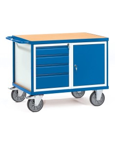 Fetra Tischwagen mit 1 Schrank und 4 Schubladen