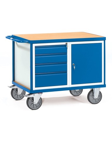 Fetra Tischwagen mit 1 Schrank und 4 Schubladen