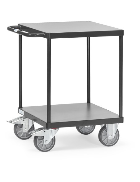 Fetra Tischwagen mit 2 Böden, Tragkraft 500 kg, Grey Edition