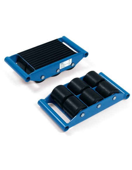 Fetra Transportroller mit 6 Rollen, 6 t, Tragplatte 260 x 200 mm