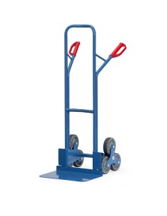 Fetra Treppenkarre, Tragkraft 200 kg, dreiarmige Rad-Sterne, breite Schaufel