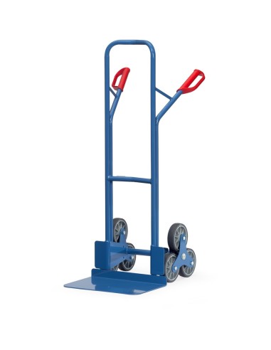 Fetra Treppenkarre, Tragkraft 200 kg, dreiarmige Rad-Sterne, breite Schaufel