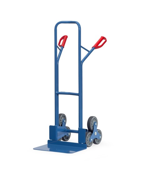 Fetra Treppenkarre, Tragkraft 200 kg, dreiarmige Rad-Sterne, breite Schaufel