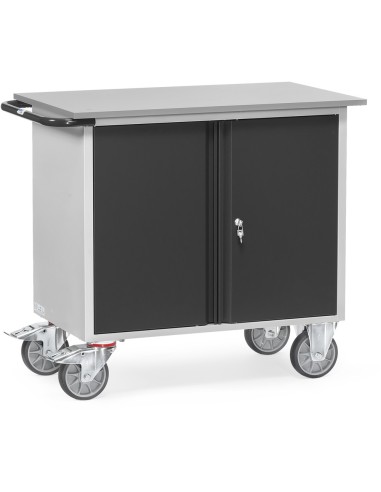 Fetra Werkstattwagen 2-türiger Schrank ohne Mitteltrennwand, Grey Edition
