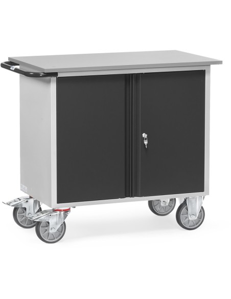 Fetra Werkstattwagen 2-türiger Schrank ohne Mitteltrennwand, Grey Edition
