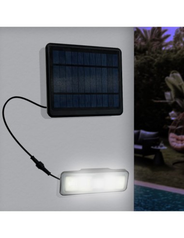 Abnehmbare Solar-LED-Applikation - 1000 Lumen - PIR-Bewegungssensor - 4000K
