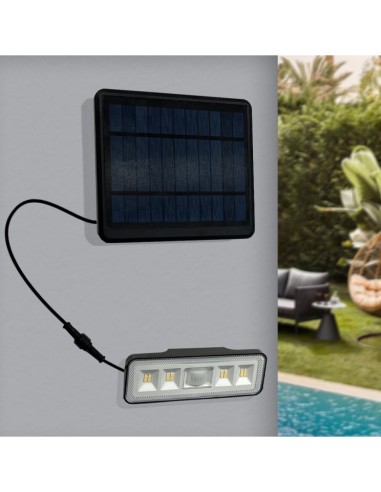 Abnehmbare Solar-LED-Applikation - 1000 Lumen - PIR-Bewegungssensor - 4000K