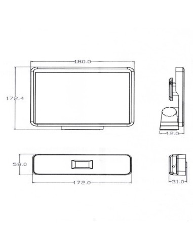Abnehmbare Solar-LED-Applikation - 1000 Lumen - PIR-Bewegungssensor - 4000K